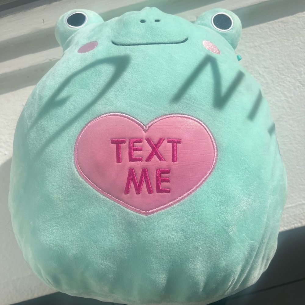 Squishmallows Mint Green FROGGY Valentine Heart 🩷 16 in Limited Edition ~text me